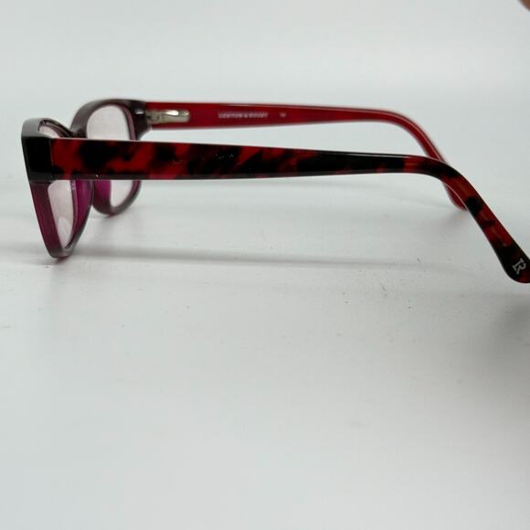 Lenton & Rusby LR5002 512 Red Dark Pink Eyeglasses Frames 50-17 130 H20027 - Picture 2 of 7